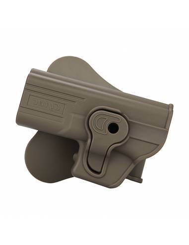 CYTAC PISTOLERA RIGIDA GLOCK ZURDO TAN