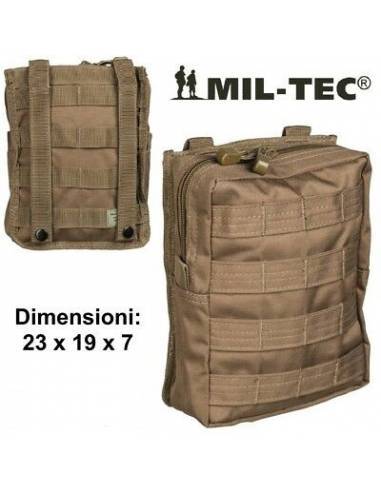 MIL-TEC POUCH MOLLE BELT LG TAN