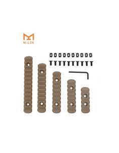 SET RAILES PLASTICO M-LOK...