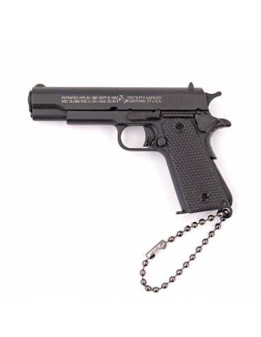 LLAVERO PISTOLA 1911 FUNCIONAL 7CM NEGRO