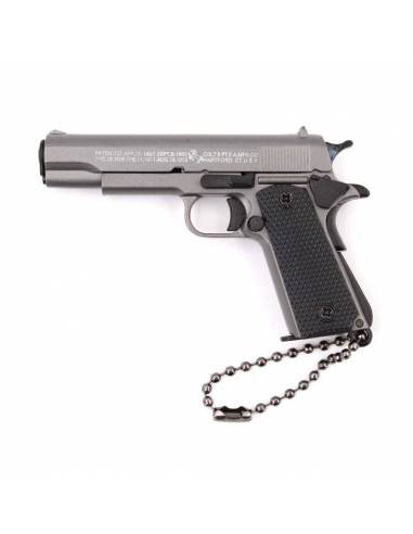 LLAVERO PISTOLA 1911 FUNCIONAL 7CM PLATA