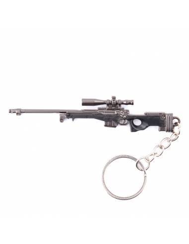 LLAVERO FUSIL L96 9CM NEGRO