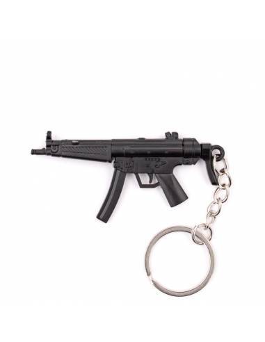 LLAVERO FUSIL MP5 7CM NEGRO