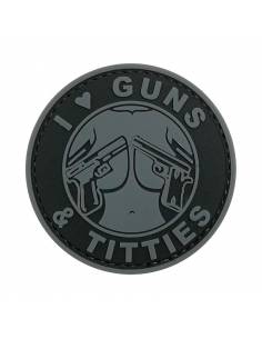 PARCHE PVC I LOVE GUNS AND...