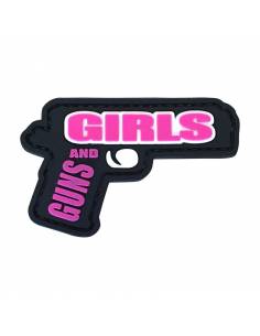 PARCHE PVC GUNS AND GIRLS ROSA