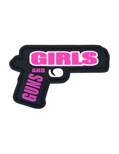 PARCHE PVC GUNS AND GIRLS ROSA