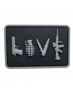 PARCHE PVC LOVE NEGRO