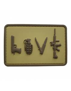PARCHE PVC LOVE TAN