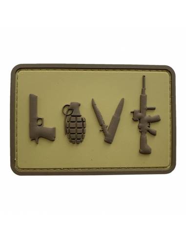 PARCHE PVC LOVE TAN