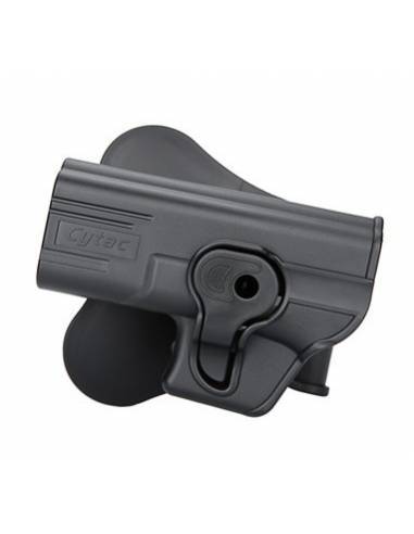 CYTAC PISTOLERA RIGIDA GLOCK ZURDO BK