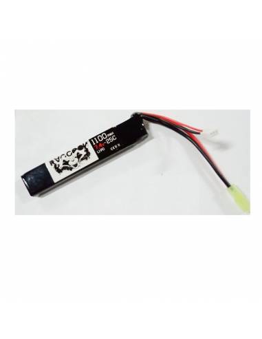 RACCOON LIPO 7.4V 1100MAH 25C TUBO